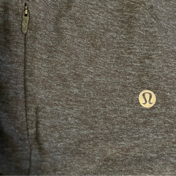 Lululemon hooded wrap cardigan in blue/grey, size 6/Small - Picture 3 of 5